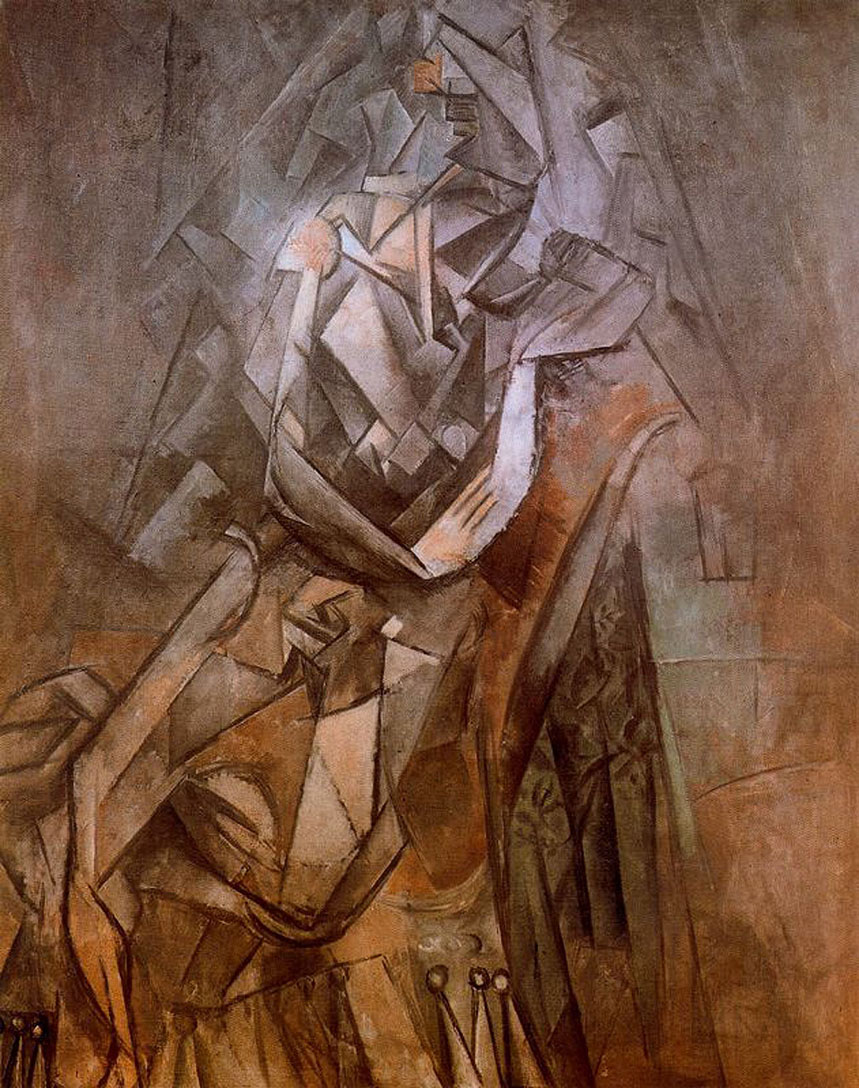 Picasso Woman sitting in an armchair 1912